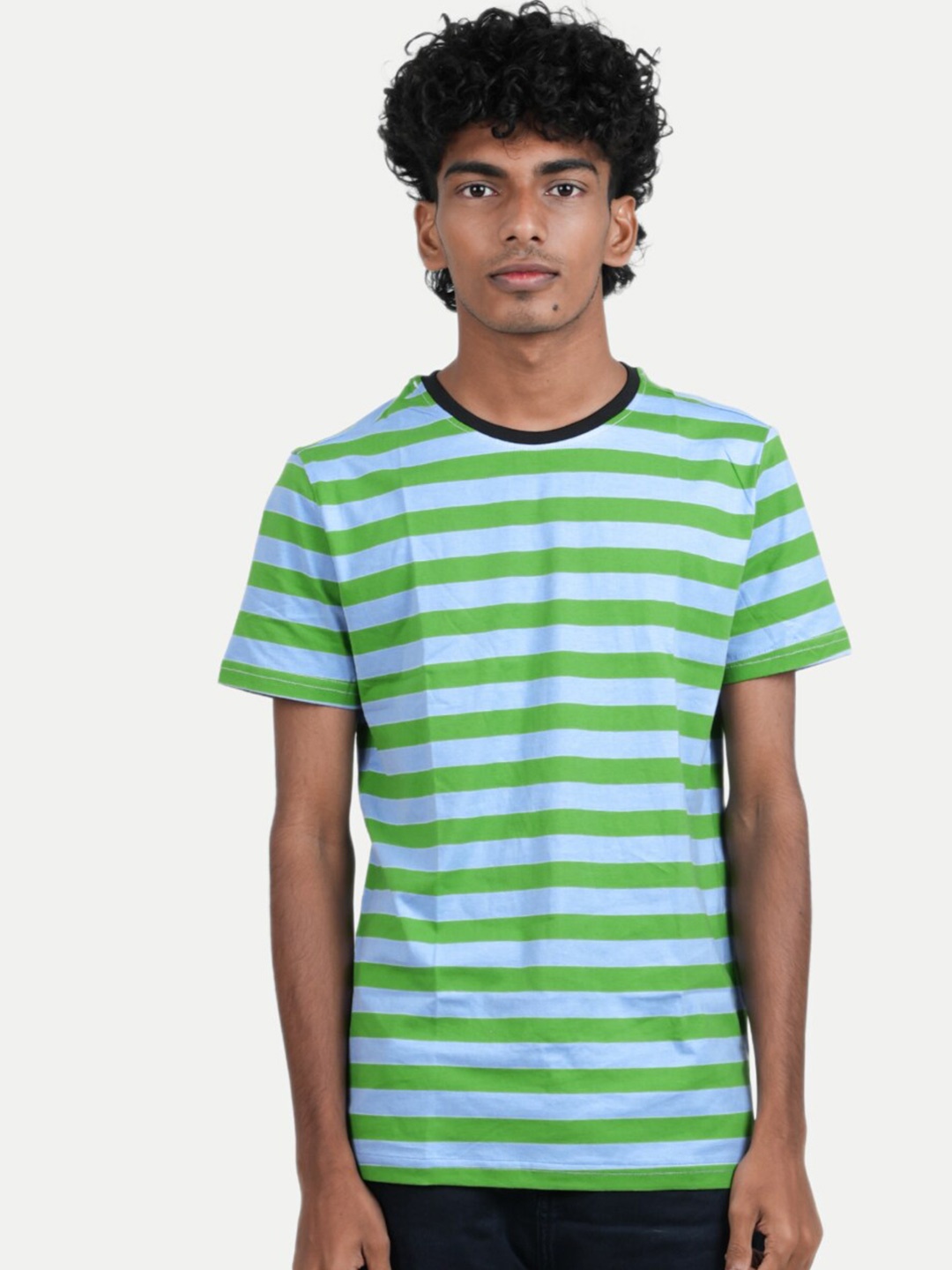 

BAESD Boys Striped Pure Cotton T-shirt, Green