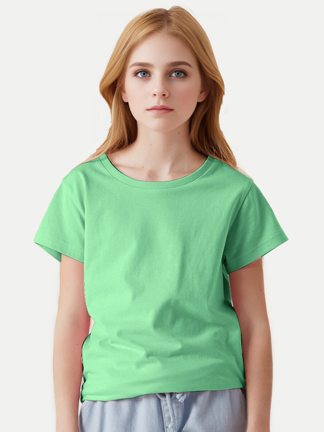 

BAESD Boys Crew Neck Cotton T-shirt, Green