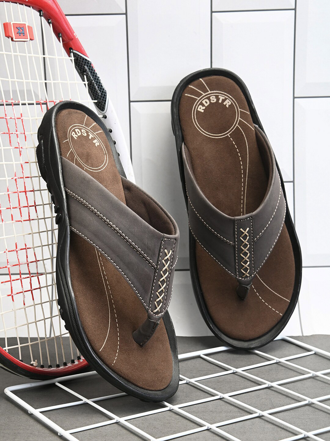 

The Roadster Lifestyle Co. Men Brown Comfort Sandals