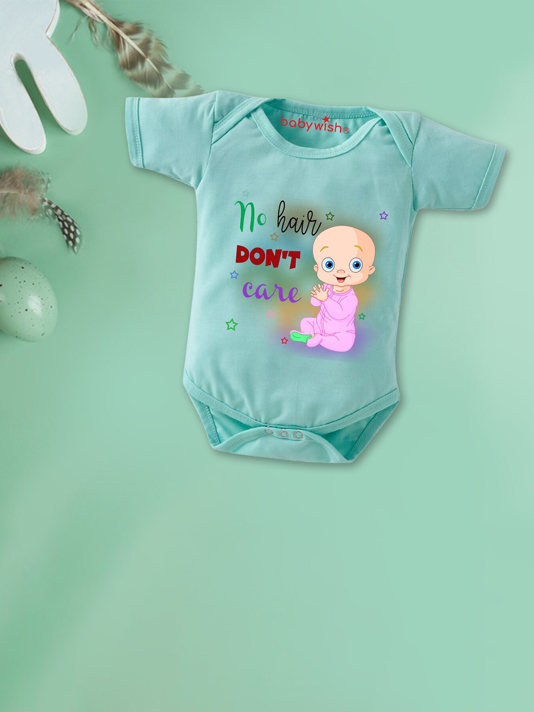 

Babywish Infants Graphic Printed Cotton Bodysuit, Blue