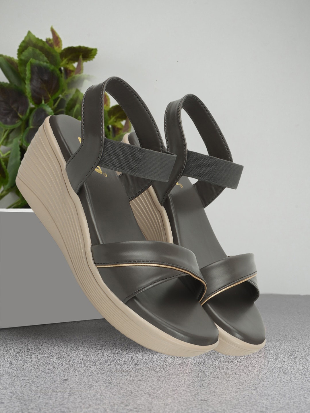 

Colo Open Toe Wedge Heels, Metallic