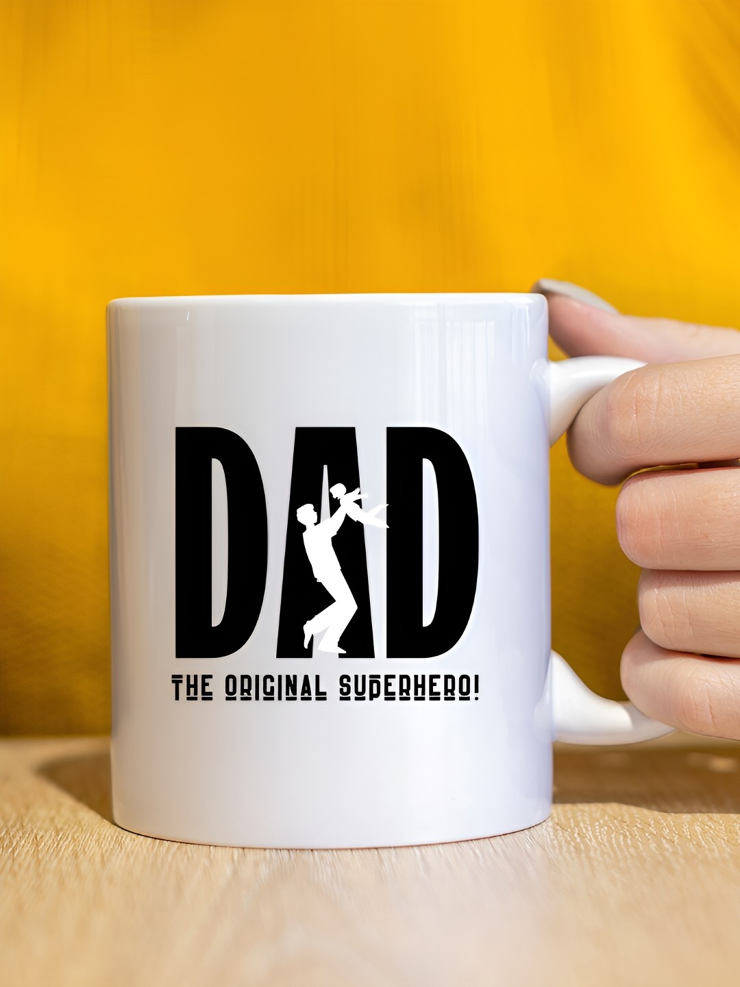 

The Decor Lane White & Black Printed Ceramic Glossy Mug 325 ml