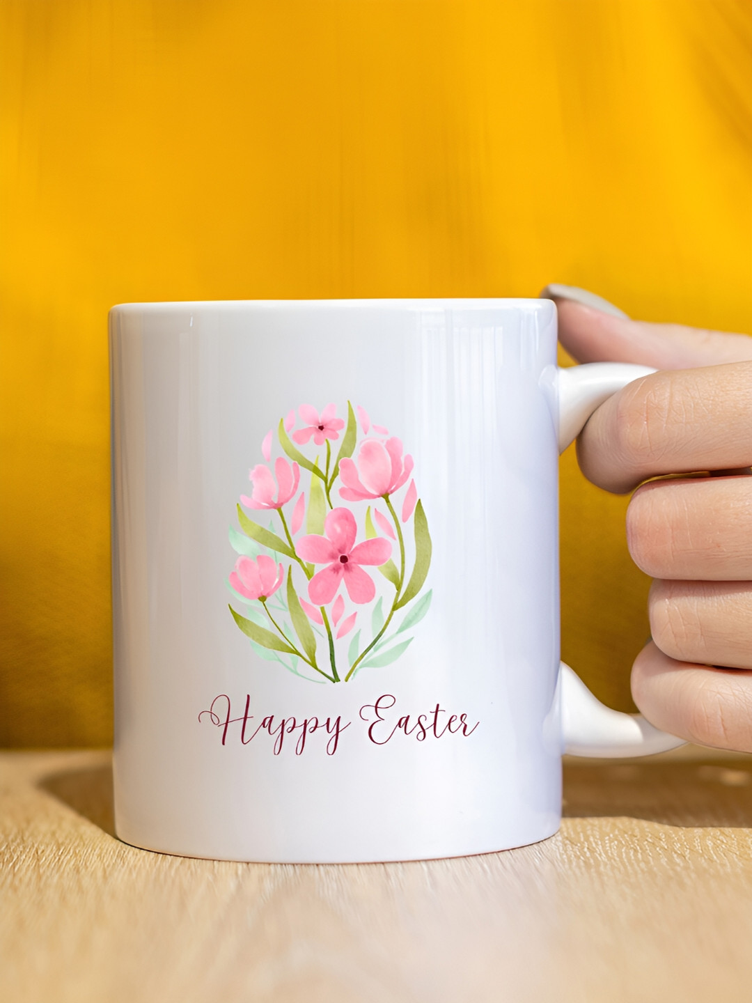 

The Decor Lane White Printed Ceramic Glossy Mugs
