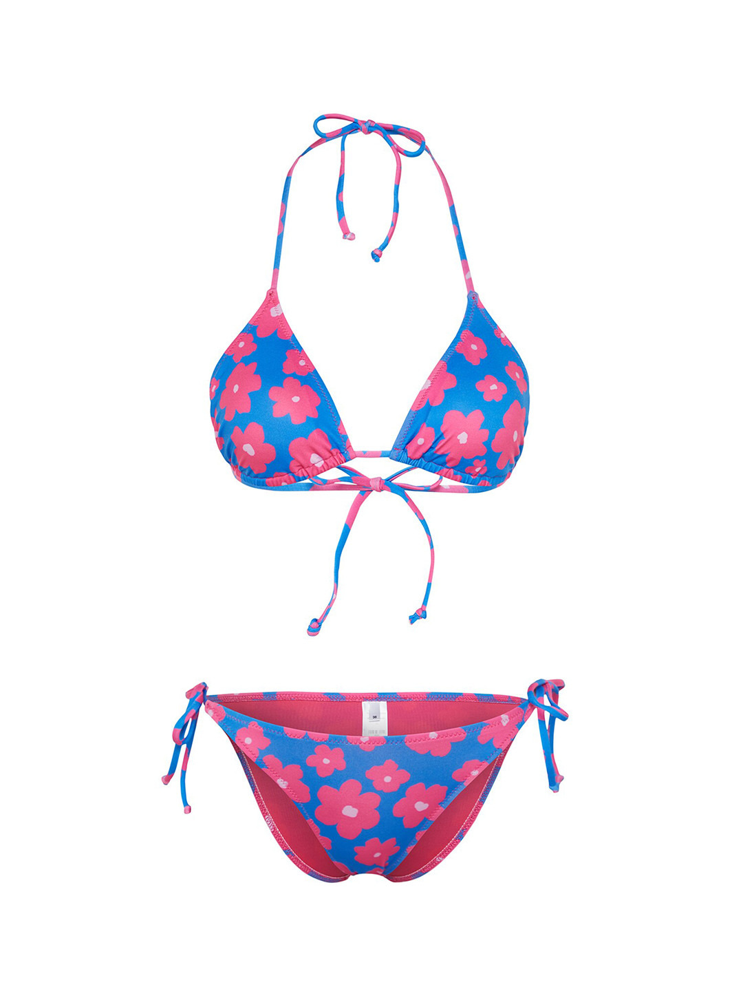 

Trendyol Printed Lightly Padded Lingerie Set, Blue