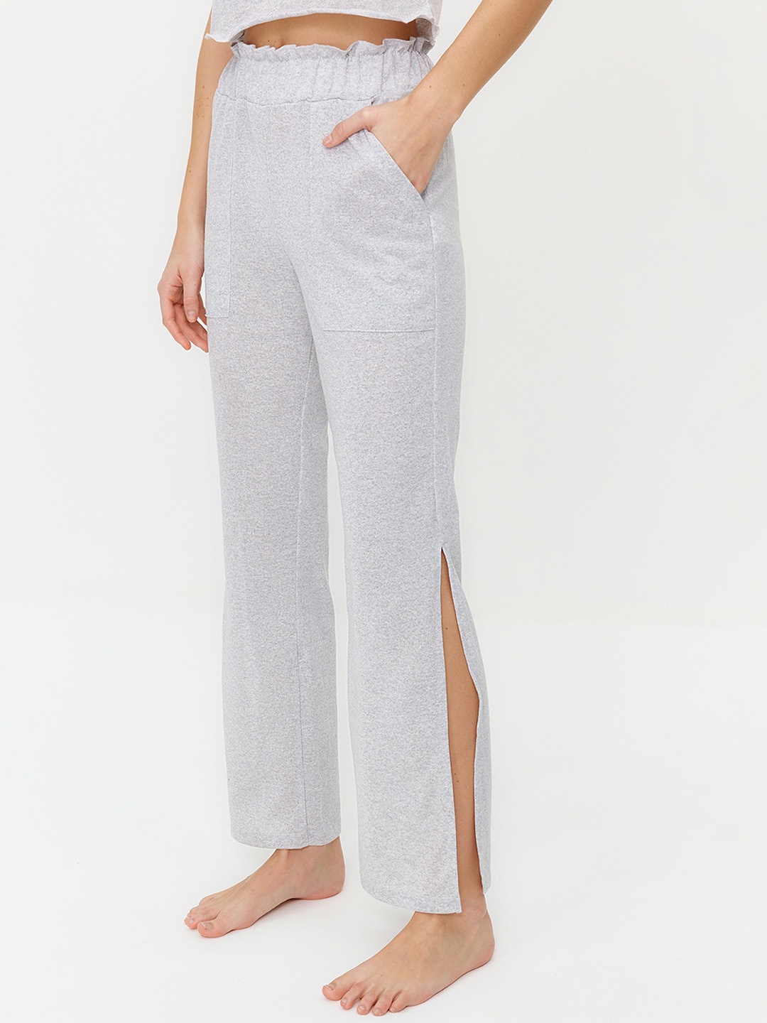 

Trendyol Shoulder Strap Night suit, Grey