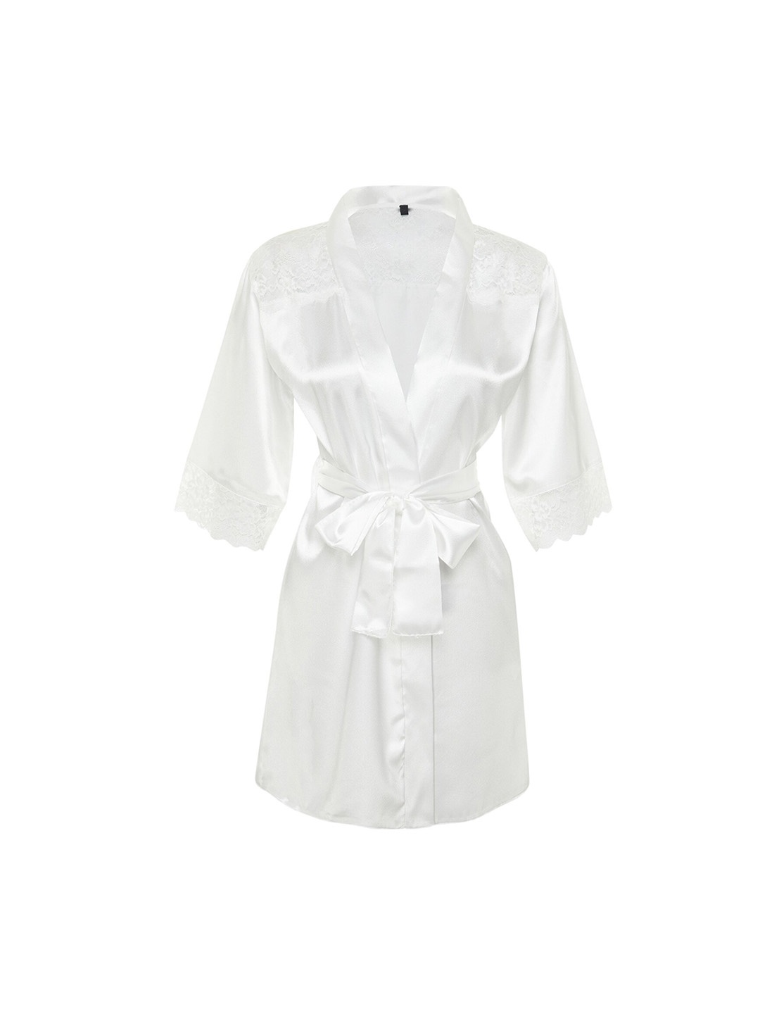 

Trendyol Long Sleeves Satin Robe, White