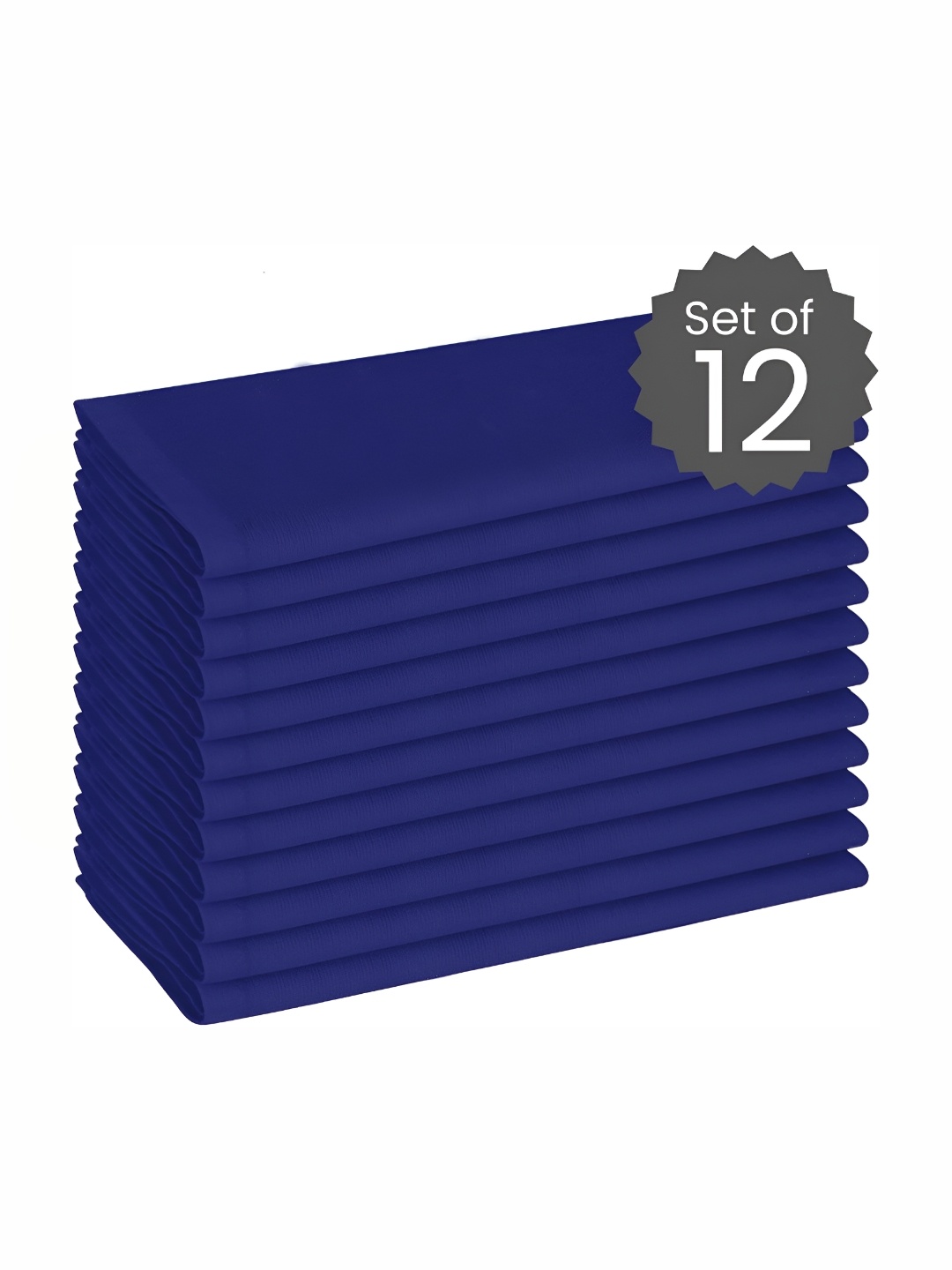 

FOVEROS 12 Pieces Blue Cotton Dinner Table Napkins