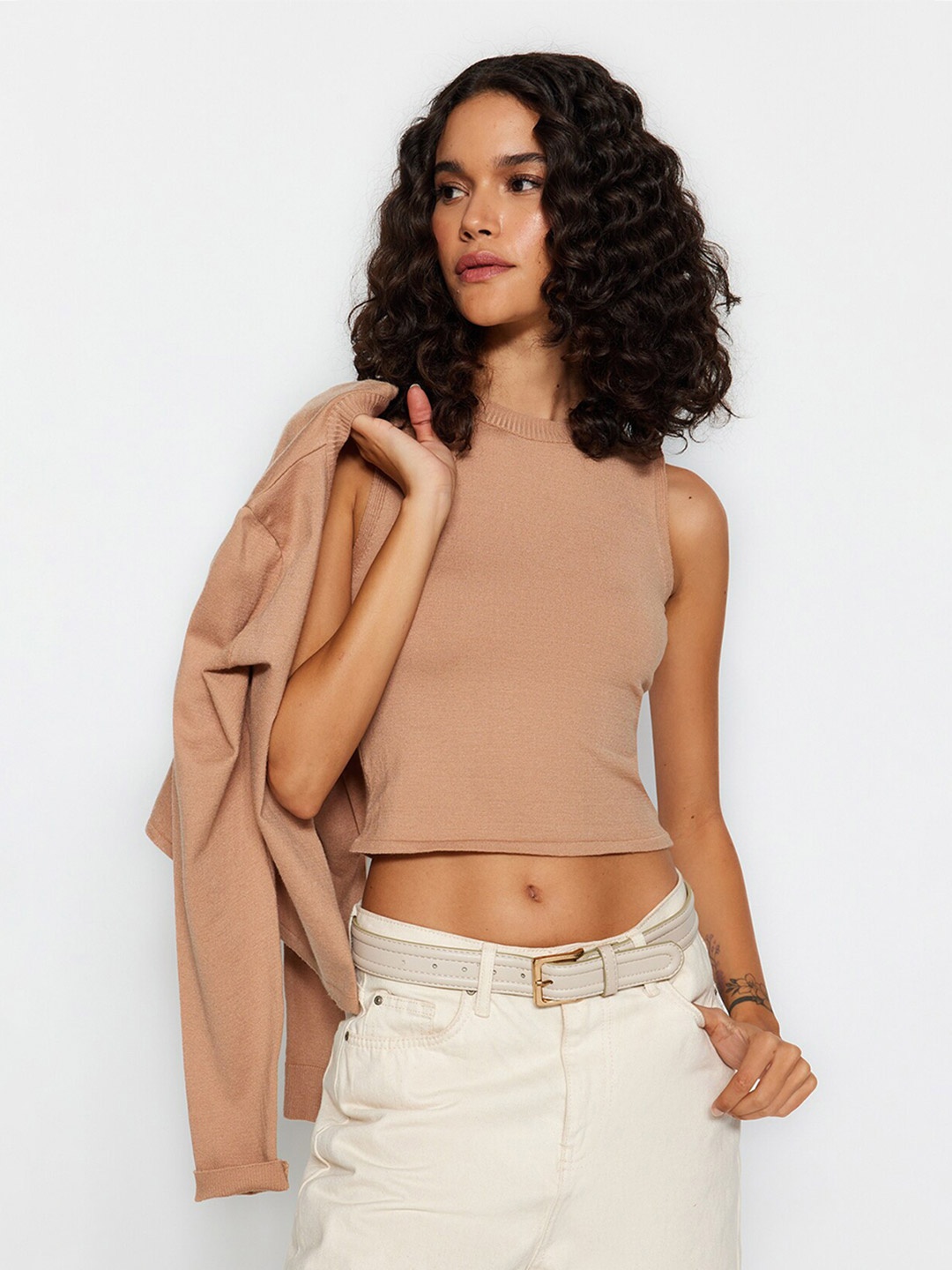 

Trendyol Long Sleeves Cardigan, Brown