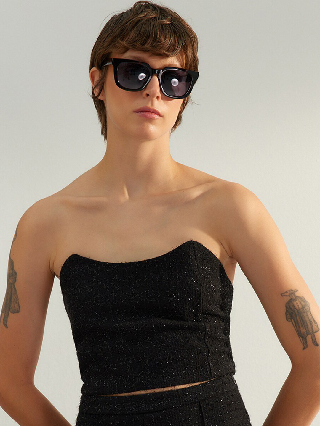

Trendyol Strapless Tube Top, Black