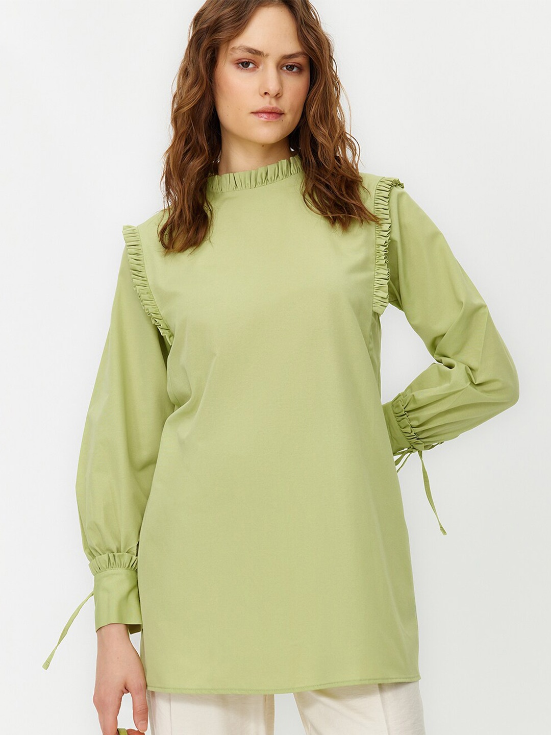 

Trendyol High Neck Tunic, Green