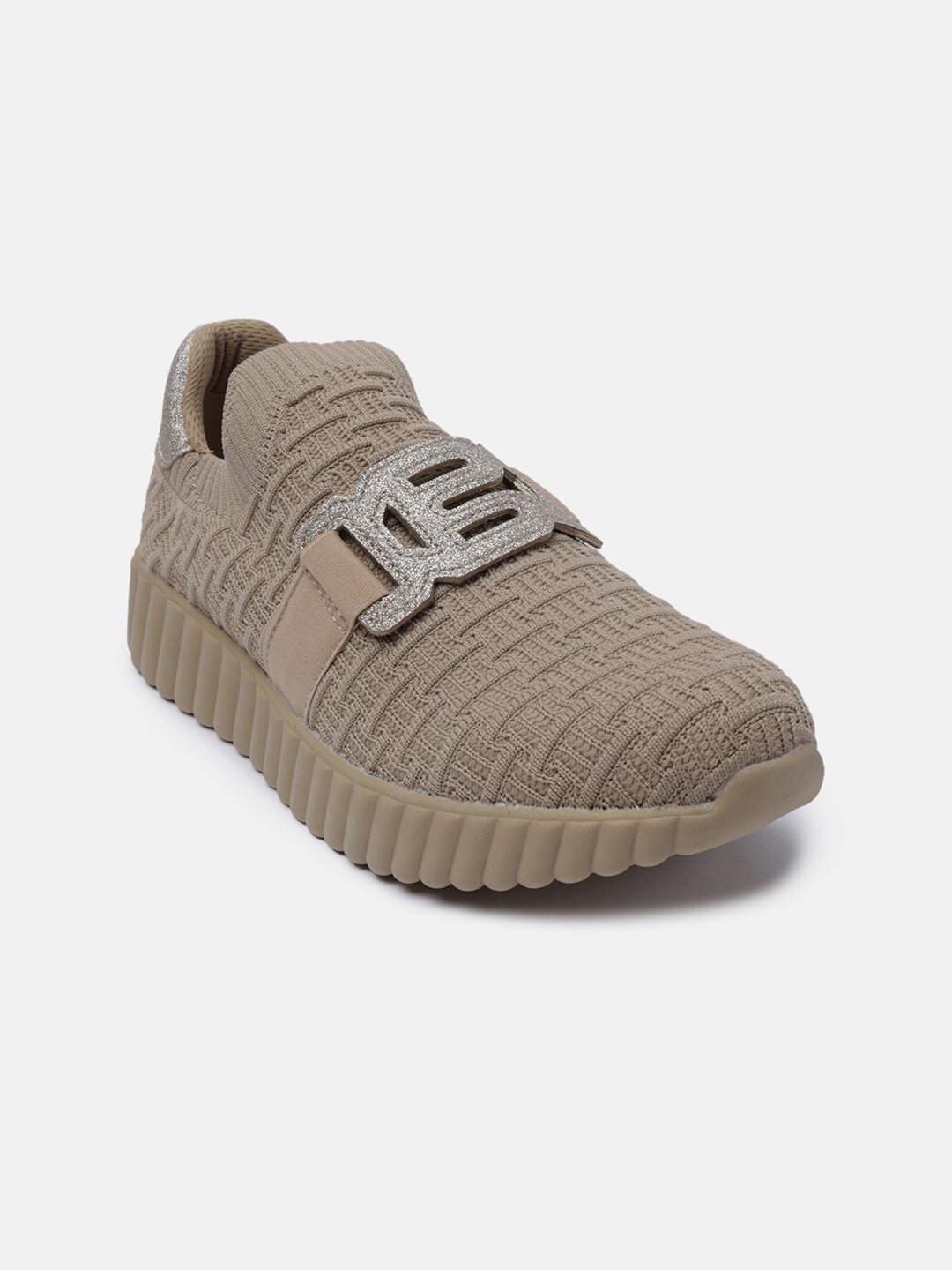 

BAGATT Candice Women Textured Slip On Sneakers, Beige