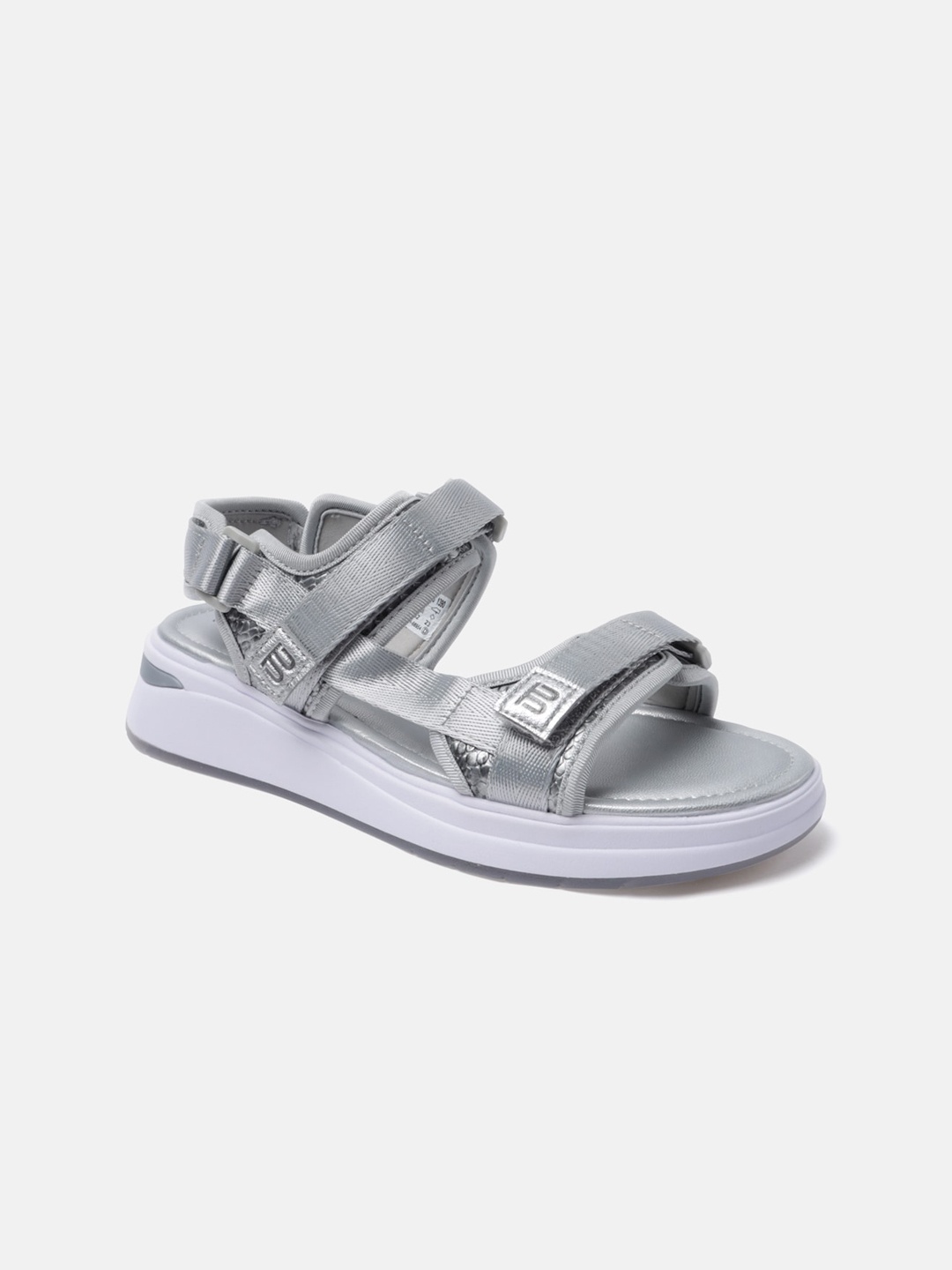 

BAGATT Nira Women Strappy Sports Sandals, Silver