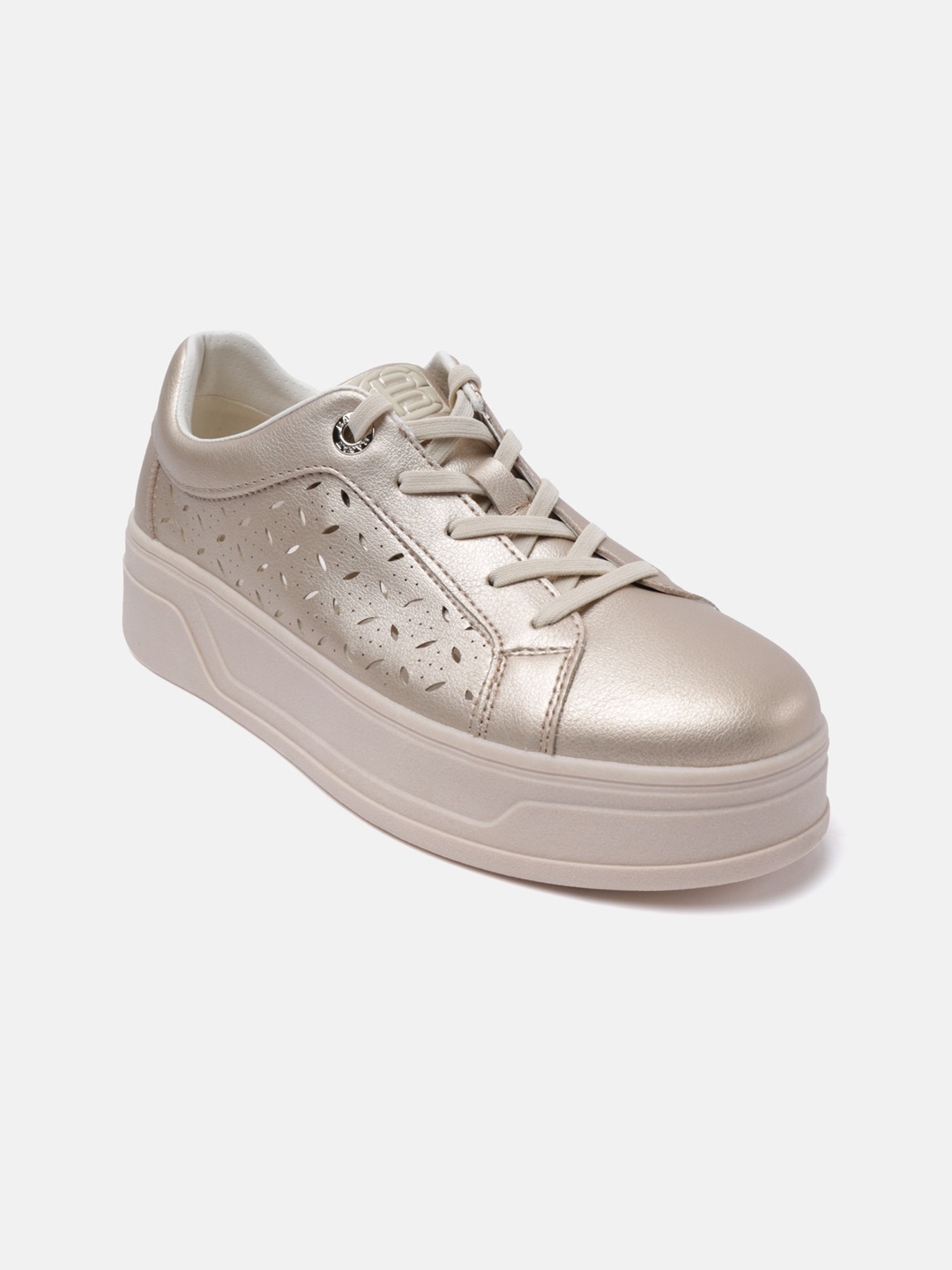 

BAGATT Piper Evo Women Laser Cut Sneakers, Gold