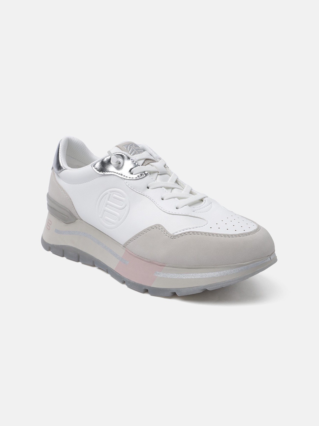 

BAGATT Callisti Women Round Toe Heeled Sneakers, White