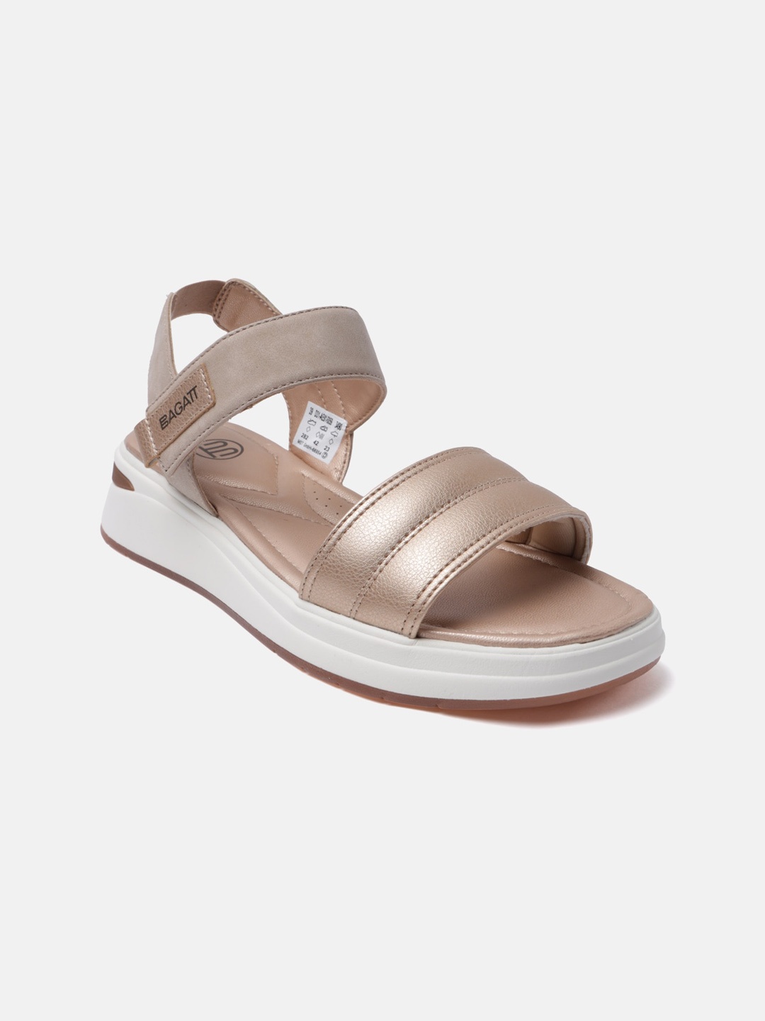 

BAGATT Nira Open Toe Comfort Heels, Rose gold