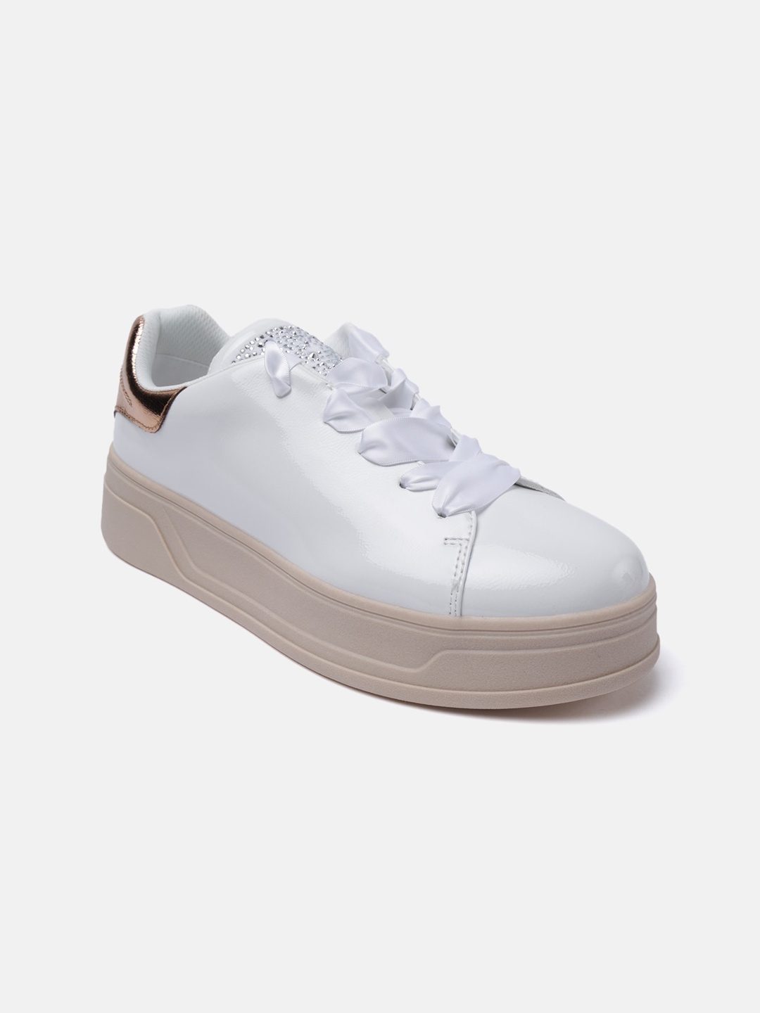

BAGATT Piper Evo Women Round Toe Sneakers, White