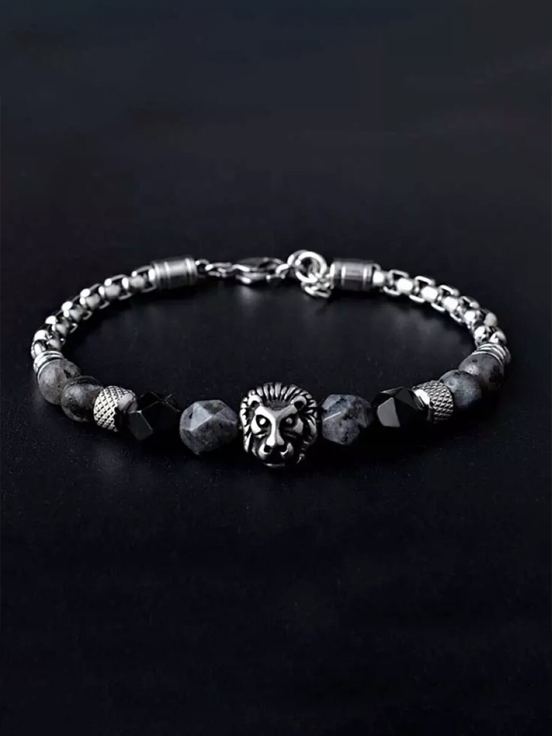 

EL REGALO Unisex Stainless Steel Wraparound Bracelet, Silver
