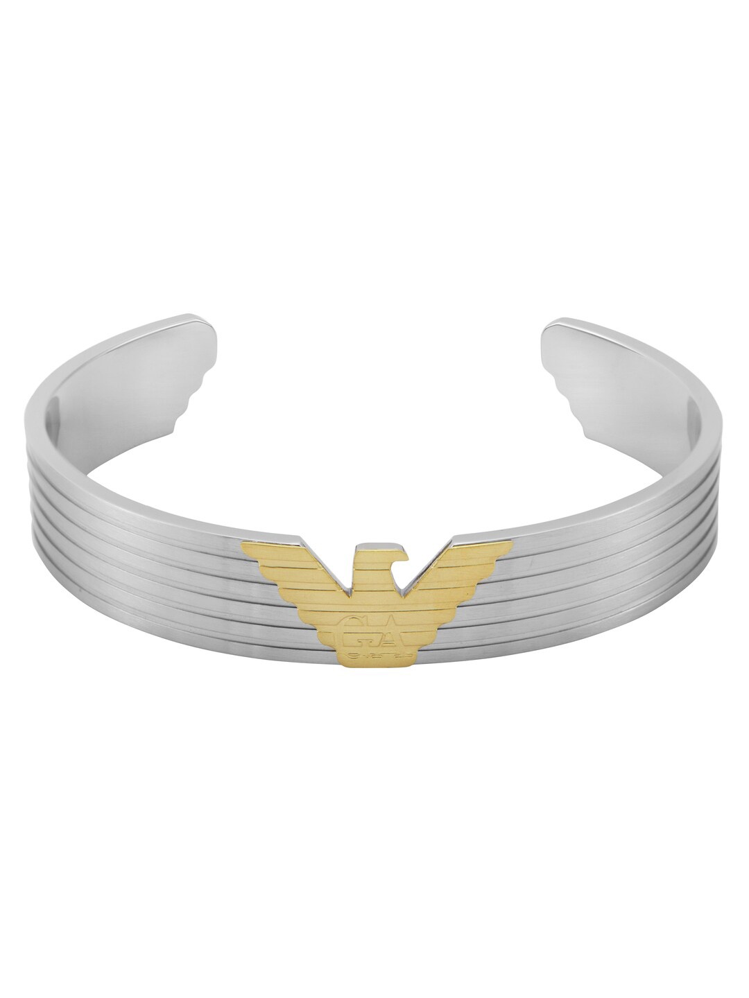 

Emporio Armani Men Stainless Steel Cuff Bracelet, Silver