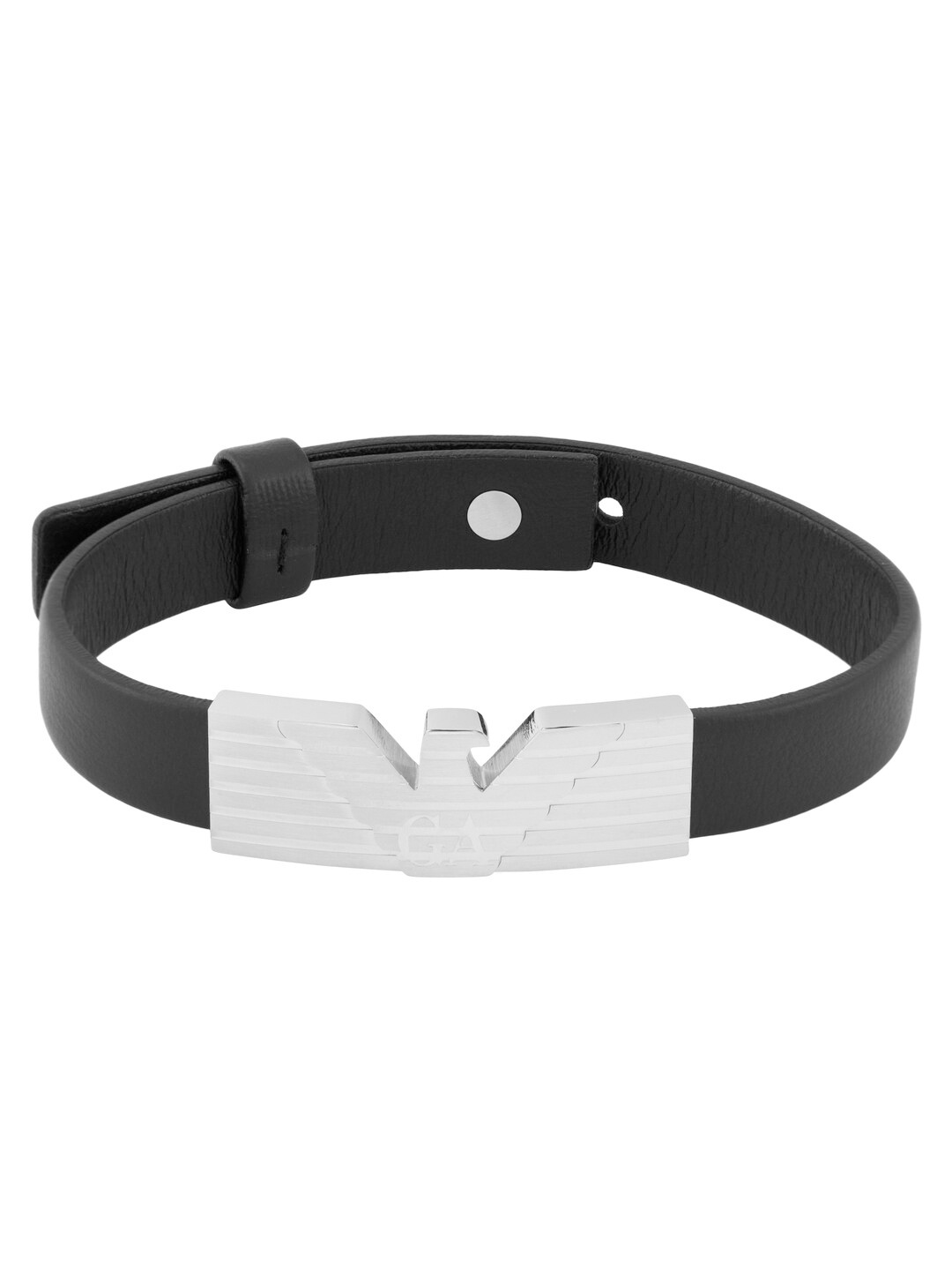 

Emporio Armani Men 92.5 Stainless Steel Wraparound Bracelet, Silver