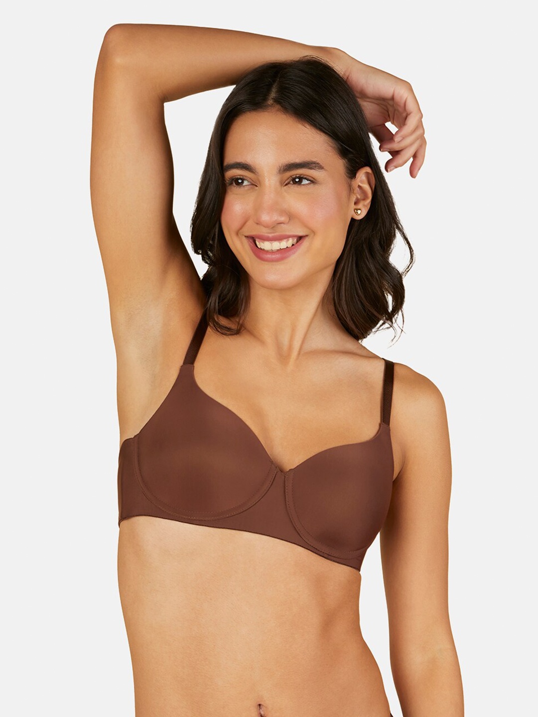 

Triumph Medium Coverage Lightly Padded T-Shirt Bra With All Day Comfort, Brown