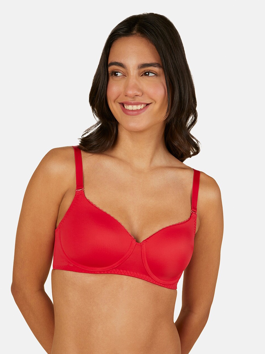 

Triumph Lightly Padded Full Coverage T-shirt Bra With All Day Comfort, Red