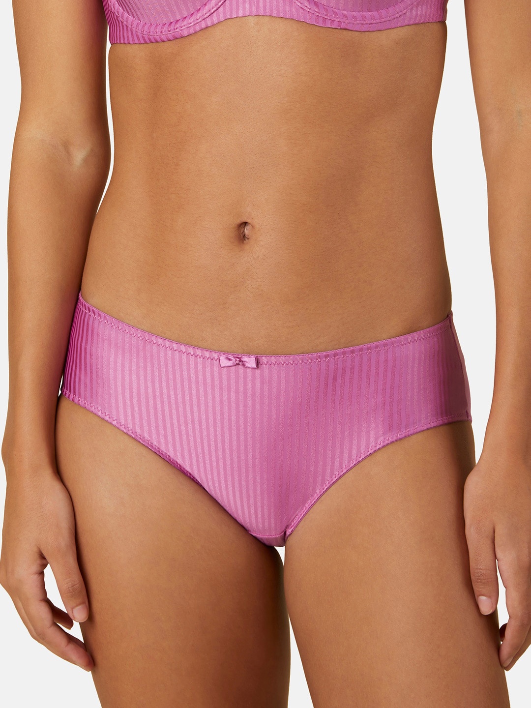 

Triumph Striped Anti-Odour Hipster Briefs, Purple