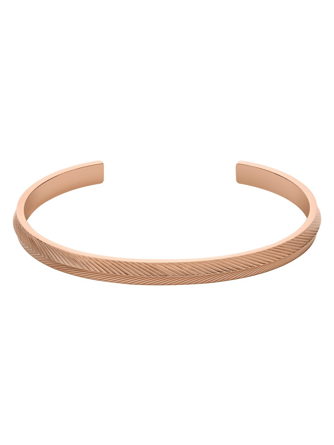 

Fossil Stainless Steel Rose Gold-Plated Kada Bracelet