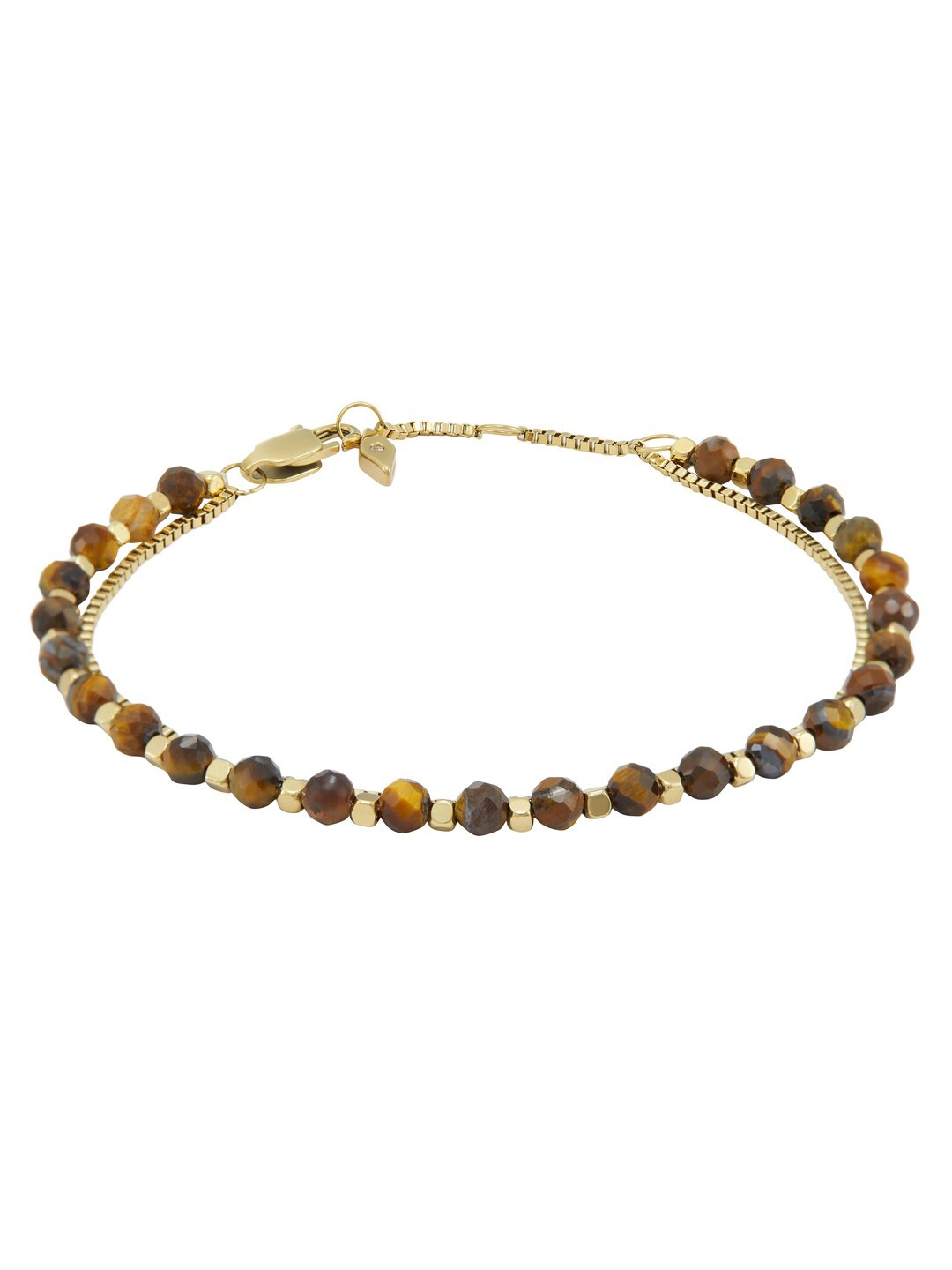 

Fossil Women Artificial Beads-Beaded Wraparound Bracelet, Gold