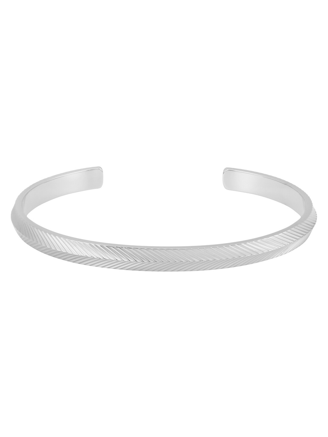 

Fossil Harlow Women Stainless Steel Wraparound Bracelet, Silver