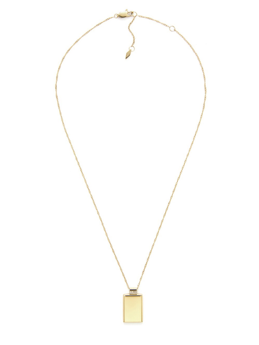 

Fossil Stainless Steel Minimal Necklace, Gold