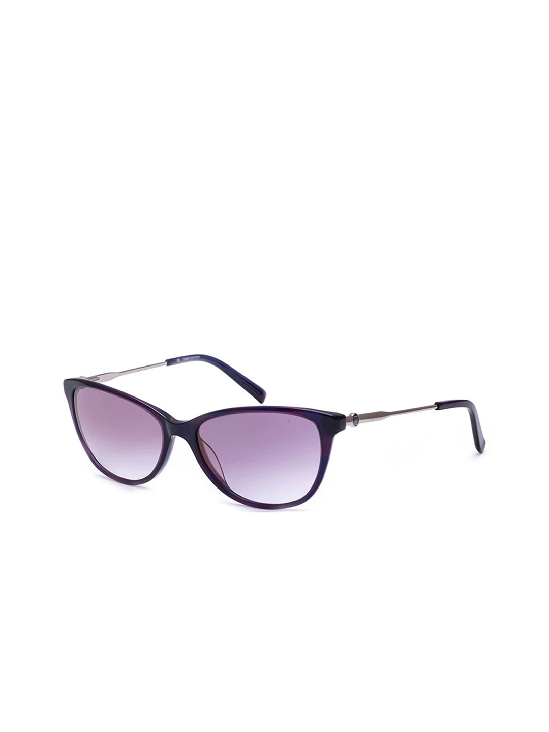 

Tommy Hilfiger Women Cateye Sunglass with UV Protected Lens, Purple