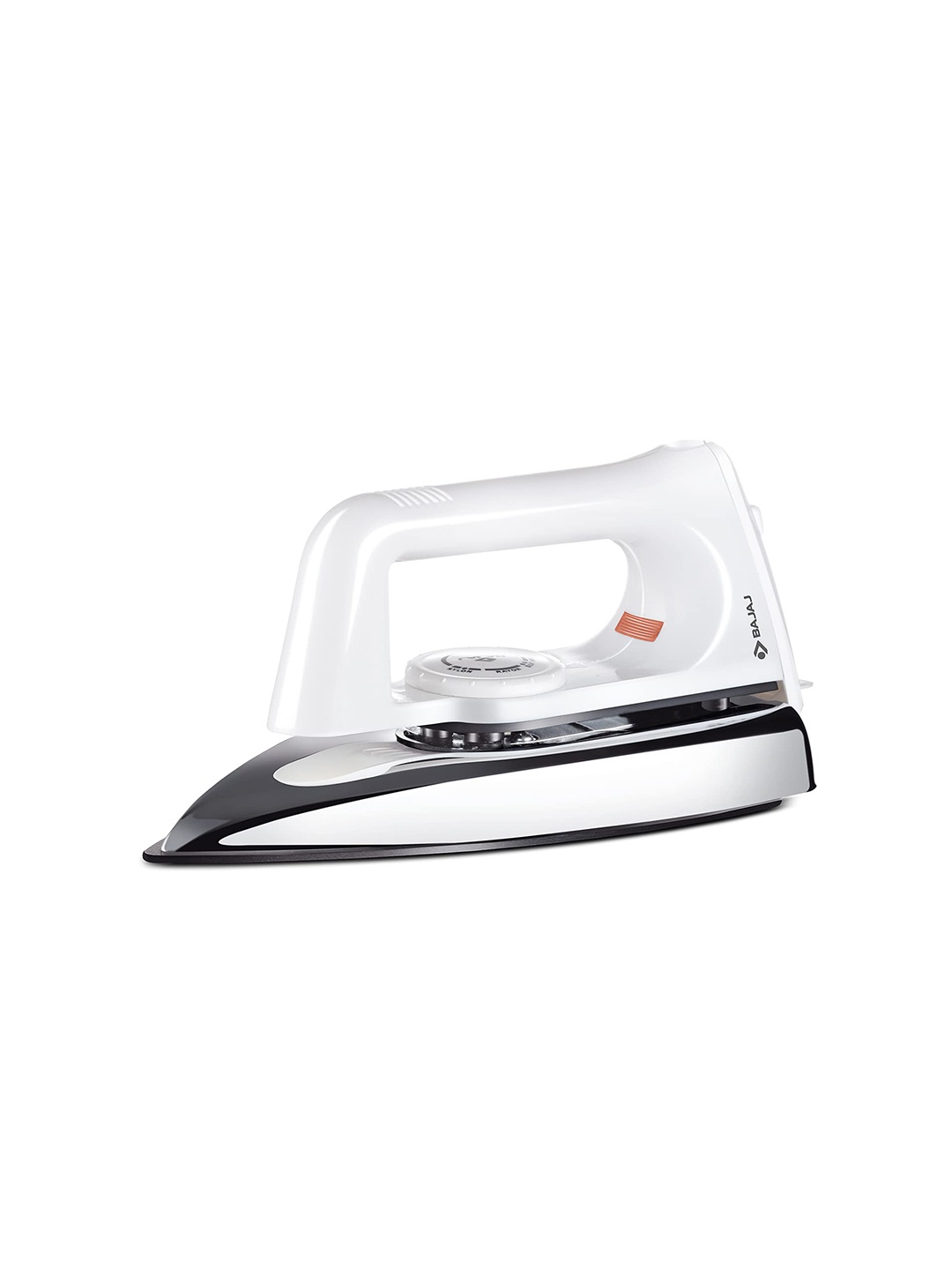 

Bajaj White Plastic Popular Plus 750W Dry Iron with Anti-Bacterial German Coating Tech