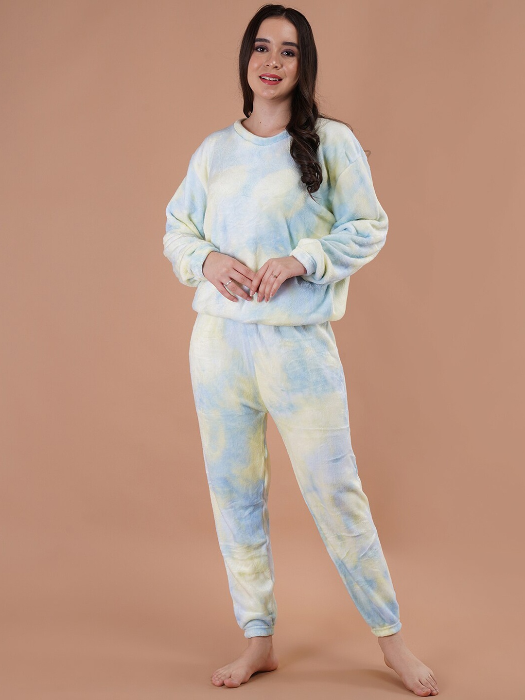 

Lugo Tie and Dye Night suit, Blue