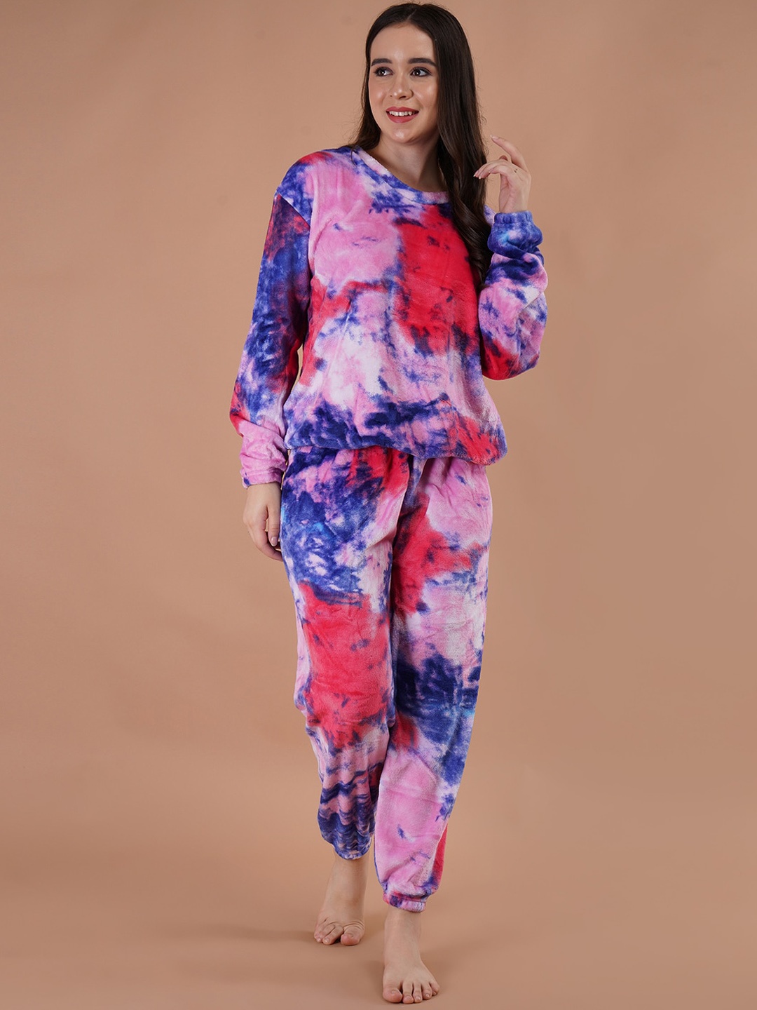 

Lugo Tie and Dye Night suit, Blue