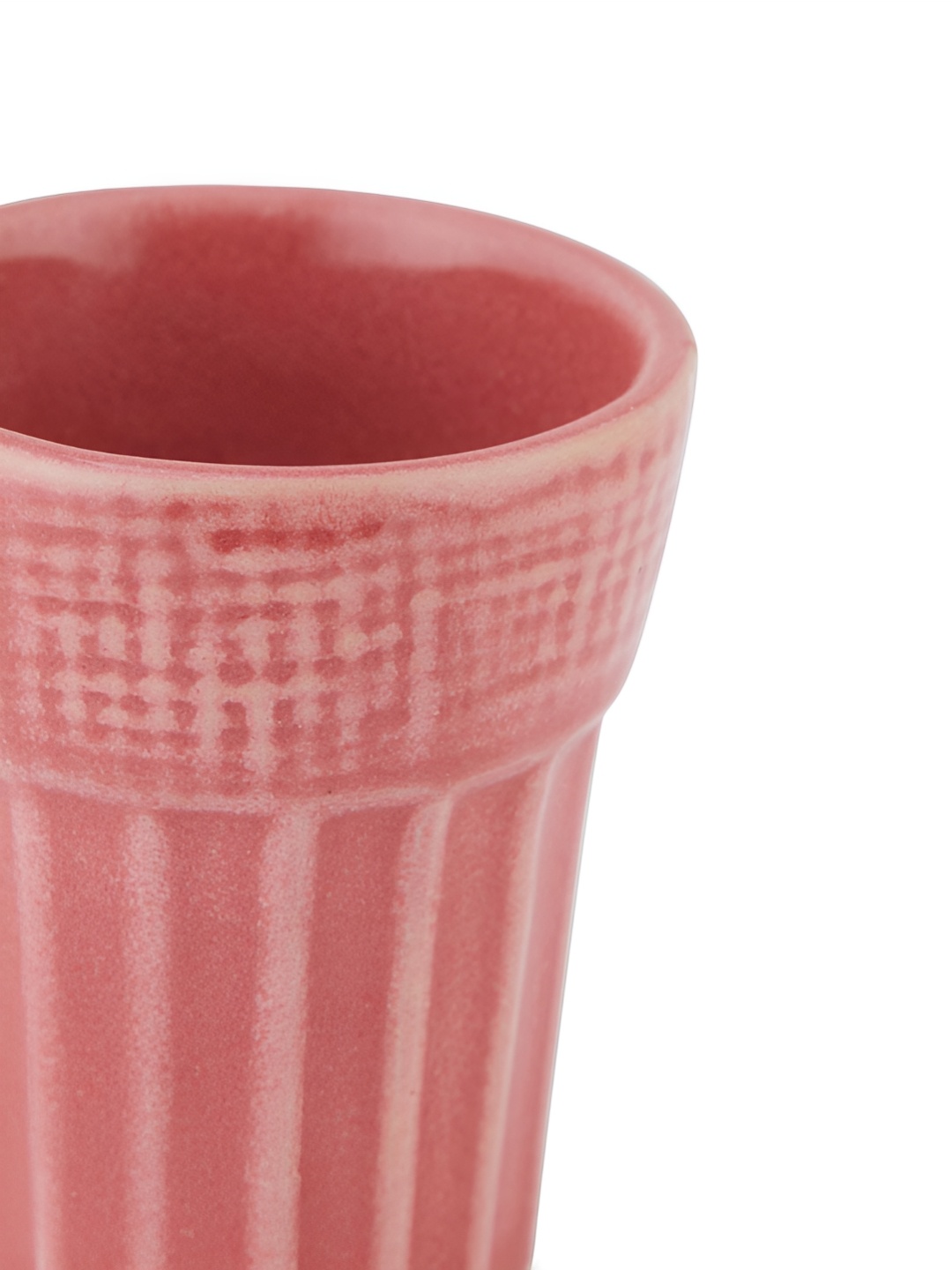 

Fabindia Red Textured Ceramic Matte Kulhad