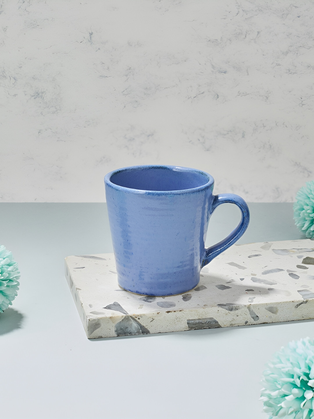 

Fabindia Blue Textured Ceramic Mug 250 ml