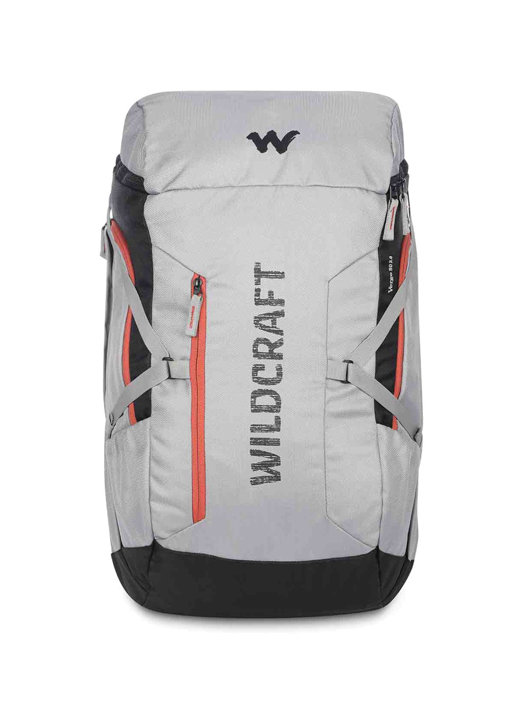 

Wildcraft Verge 50 Unisex Brand Logo Printed Rucksack, Grey