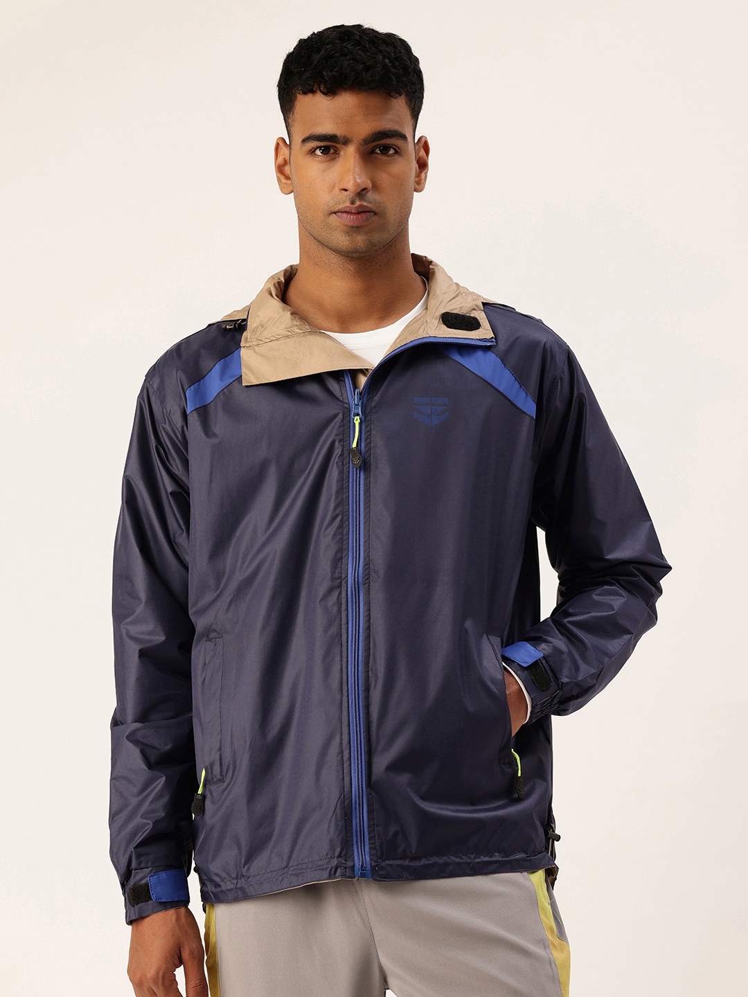 

Sports52 wear Hooded Reversible Rain Jacket, Blue