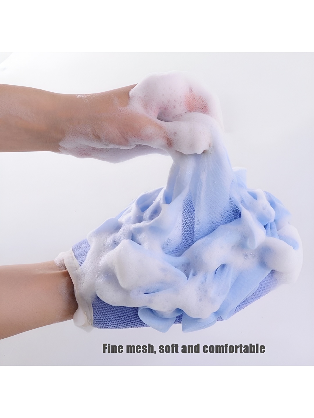 

RBGIIT Bath Body Scrubber Cleaning Glove, Blue