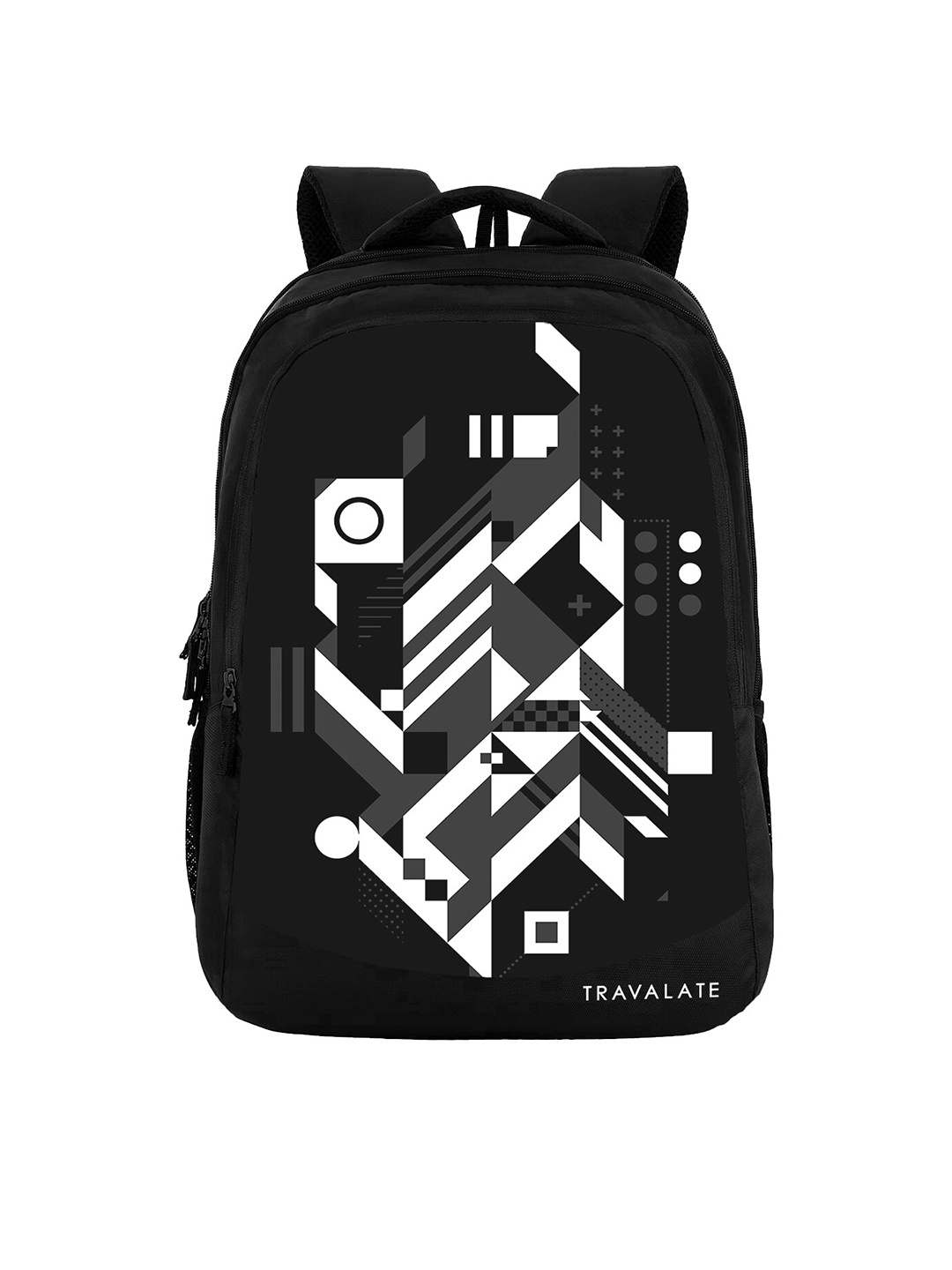 

TRAVALATE Unisex Graphic Non Padded Backpack, White