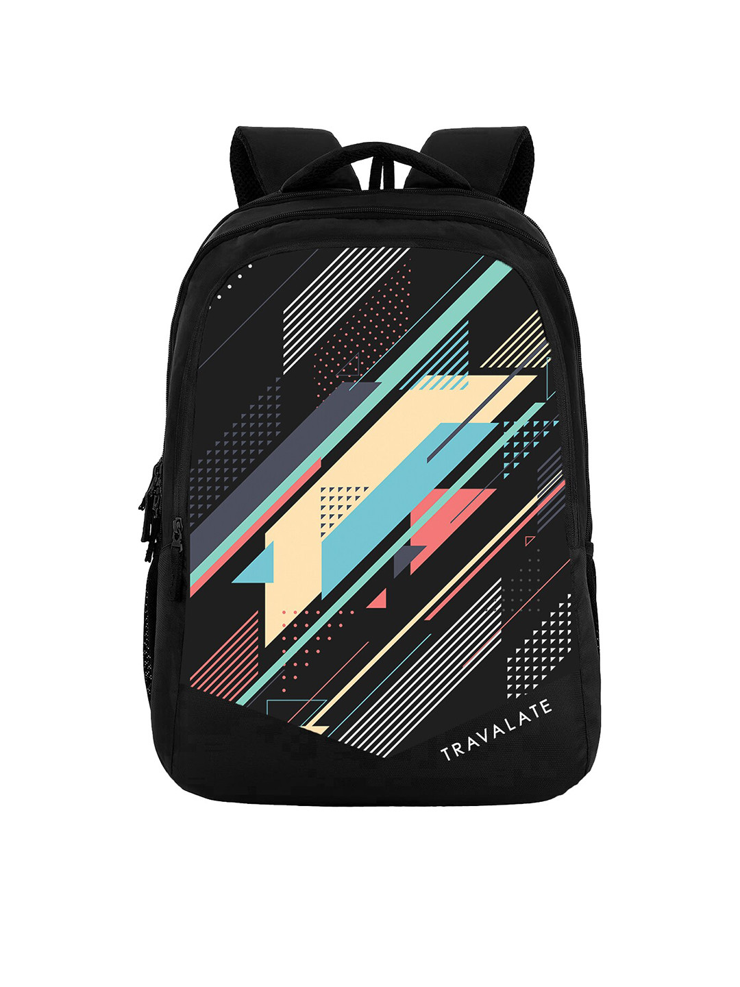 

TRAVALATE Unisex Graphic Printed Backpack Up to 16 inch, Black