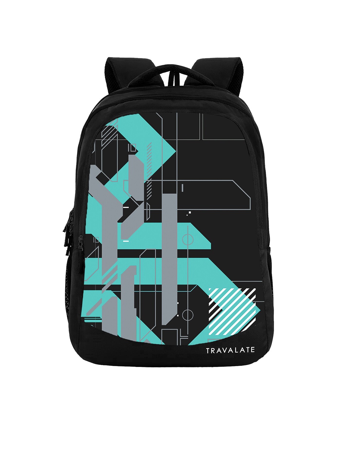 

TRAVALATE Unisex Graphic Printed Backpack Up to 16 inch, Blue