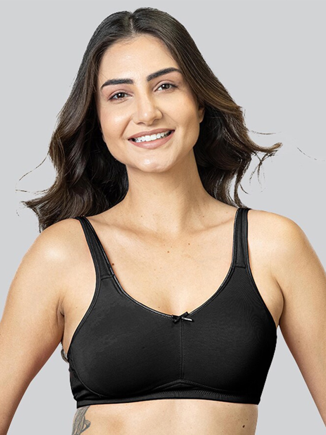 

LYRA Full Coverage Non Padded Everyday Bra with All Day Comfort, Black