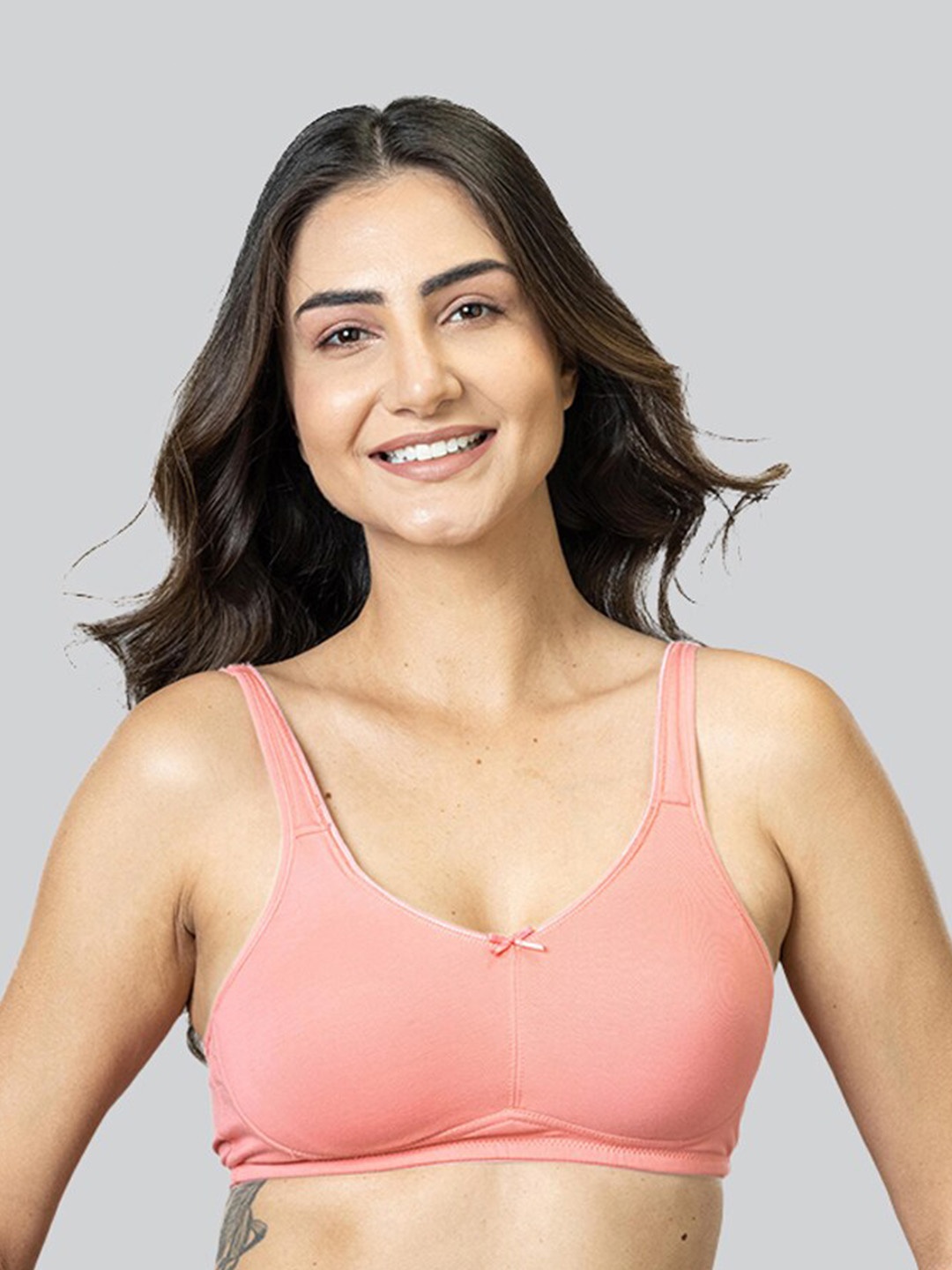 

LYRA Full Coverage Non Padded Everyday Bra with All Day Comfort, Peach