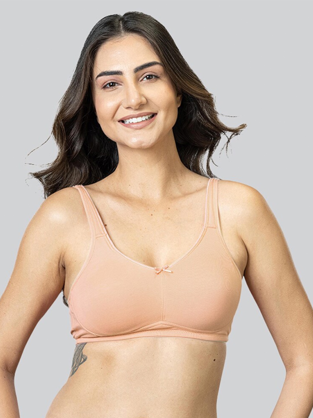 

LYRA Full Coverage Non Padded Everyday Bra with All Day Comfort, Beige