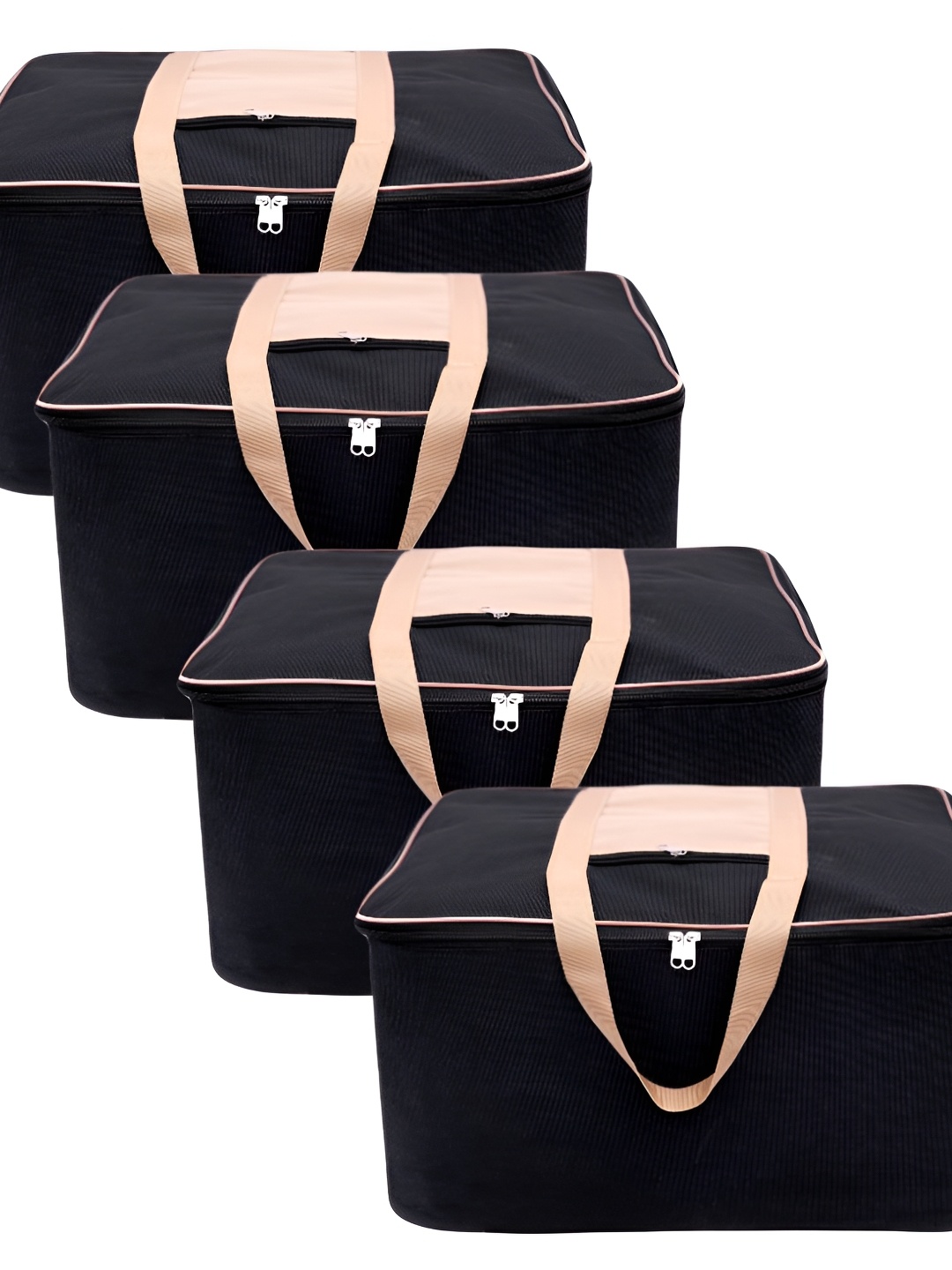 

Home Decor Expert Black 4 Pieces Multi-Utility Foldable Organisers
