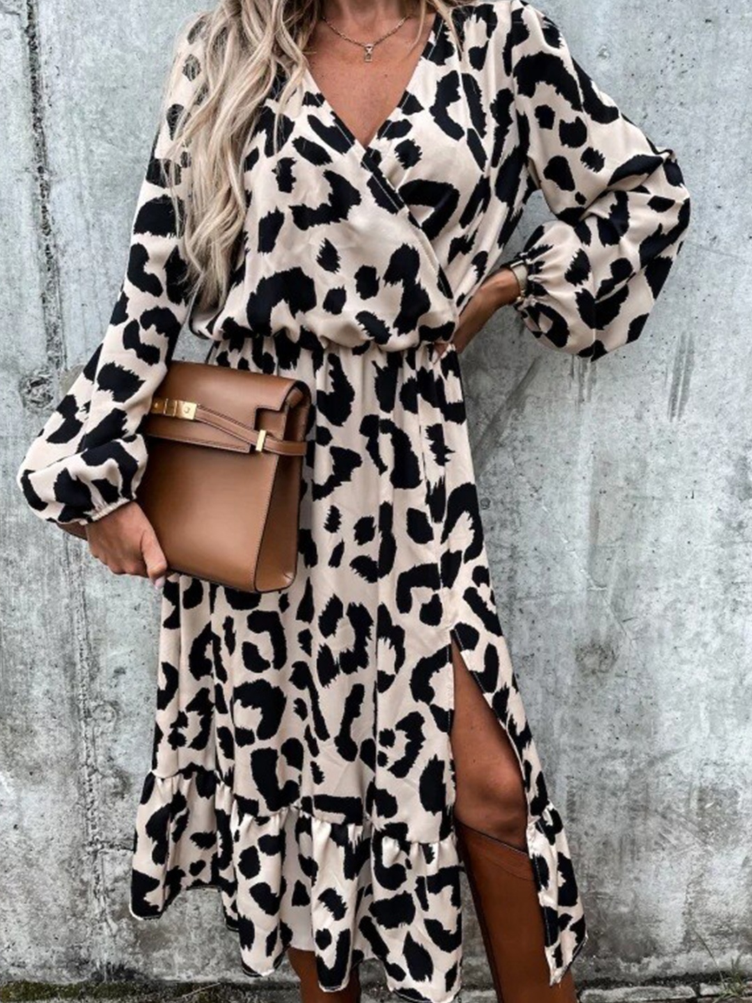 

StyleCast Black Animal Print Dress