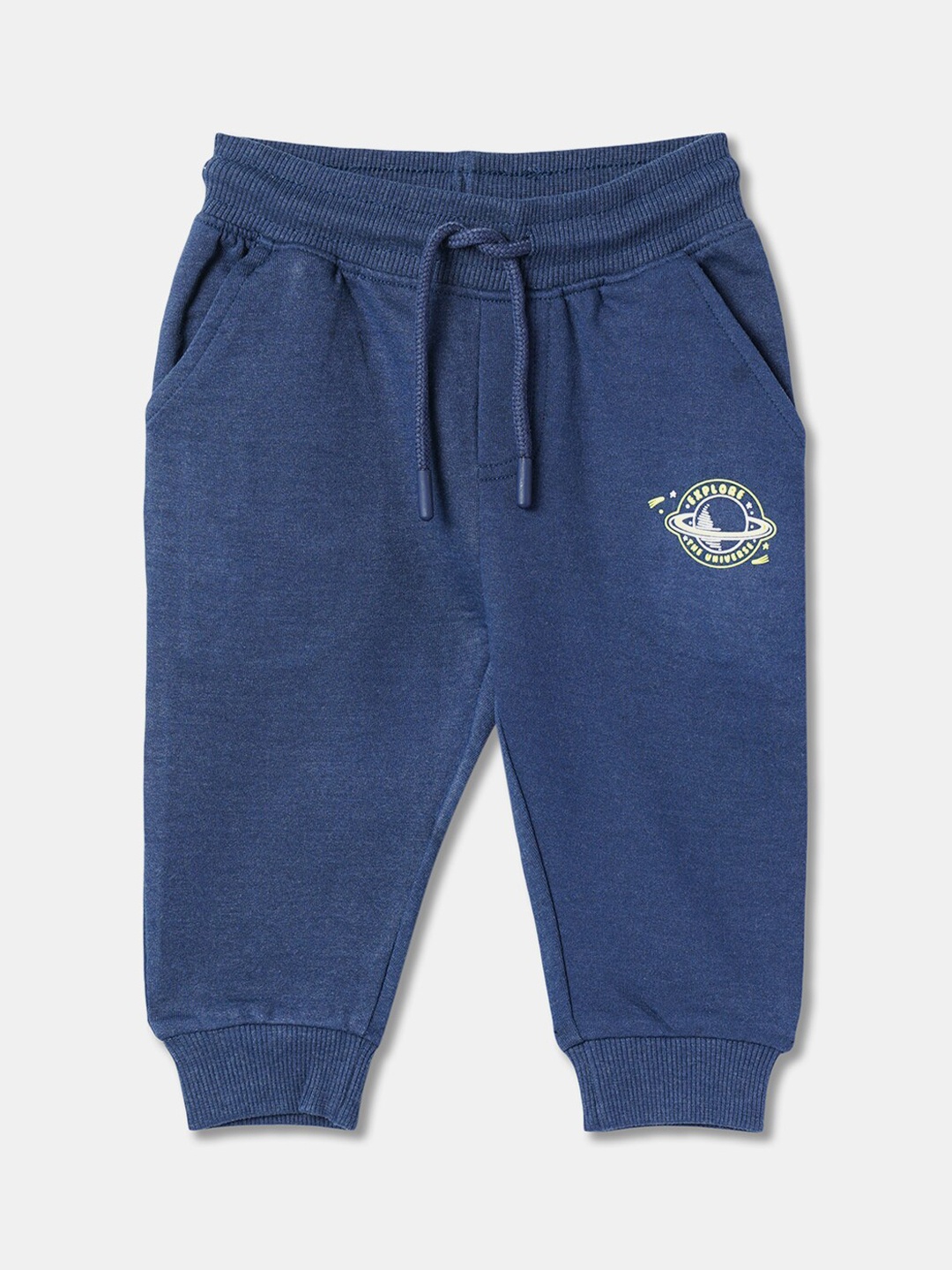 

R&B Boys Relaxed Fit Joggers Track Pants, Blue