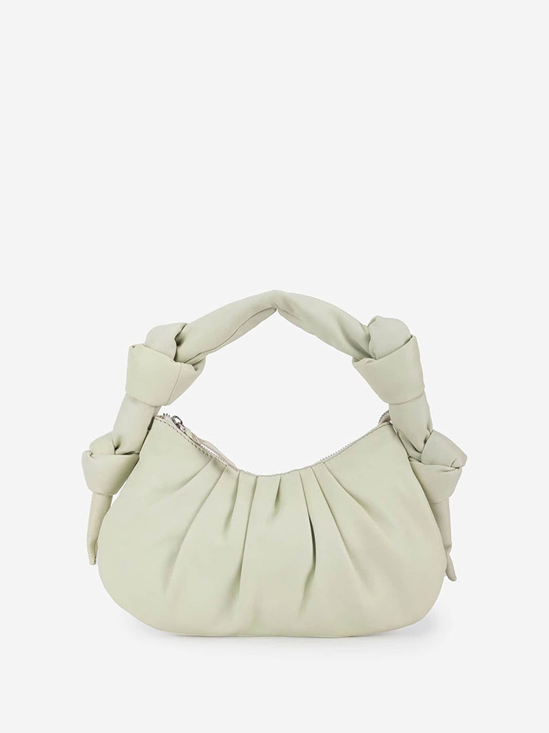 Abelardo De Moda Leather Structured Handheld Bag, Beige