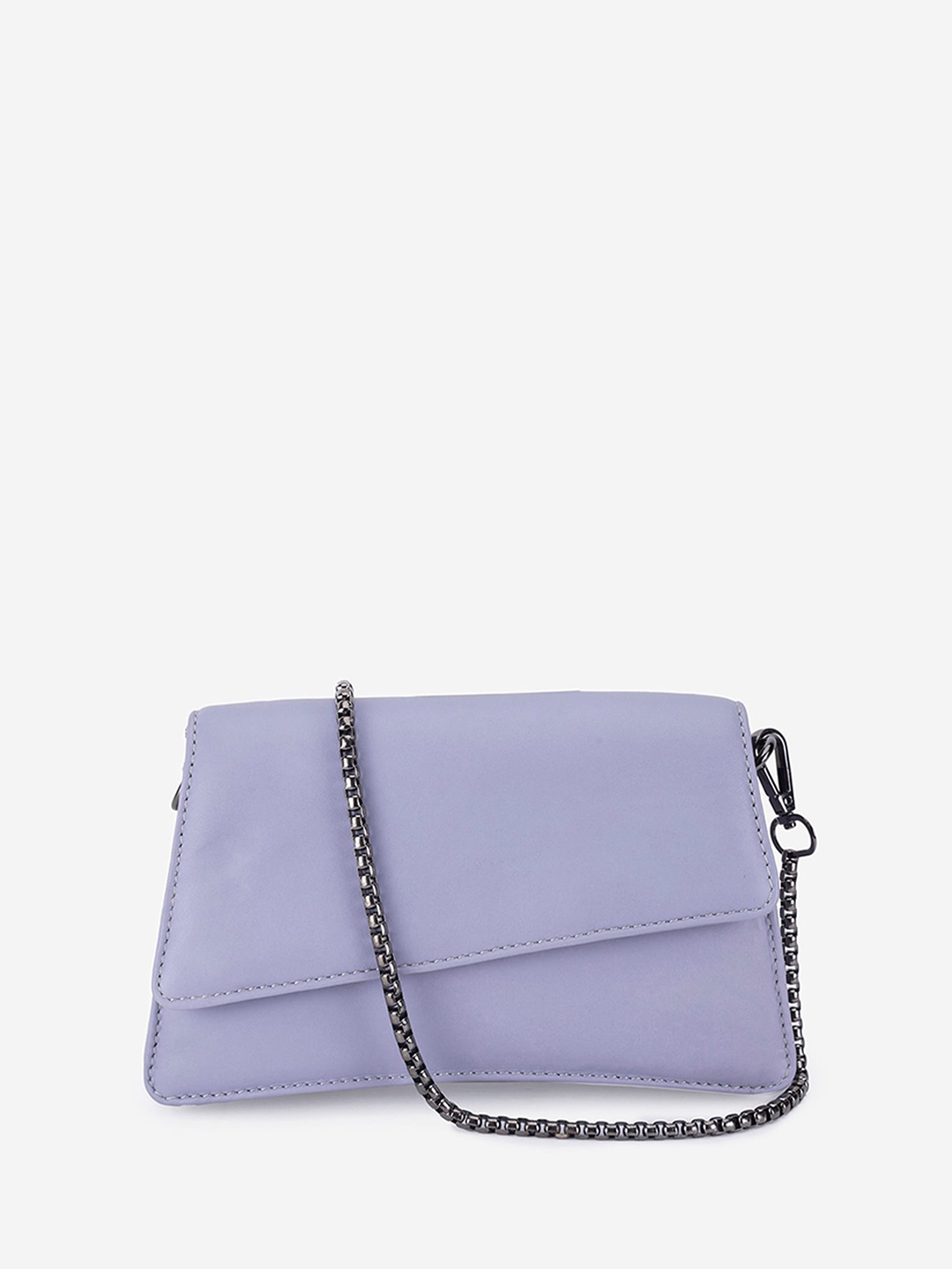 

Abelardo De Moda Leather Swagger Sling Bag, Purple